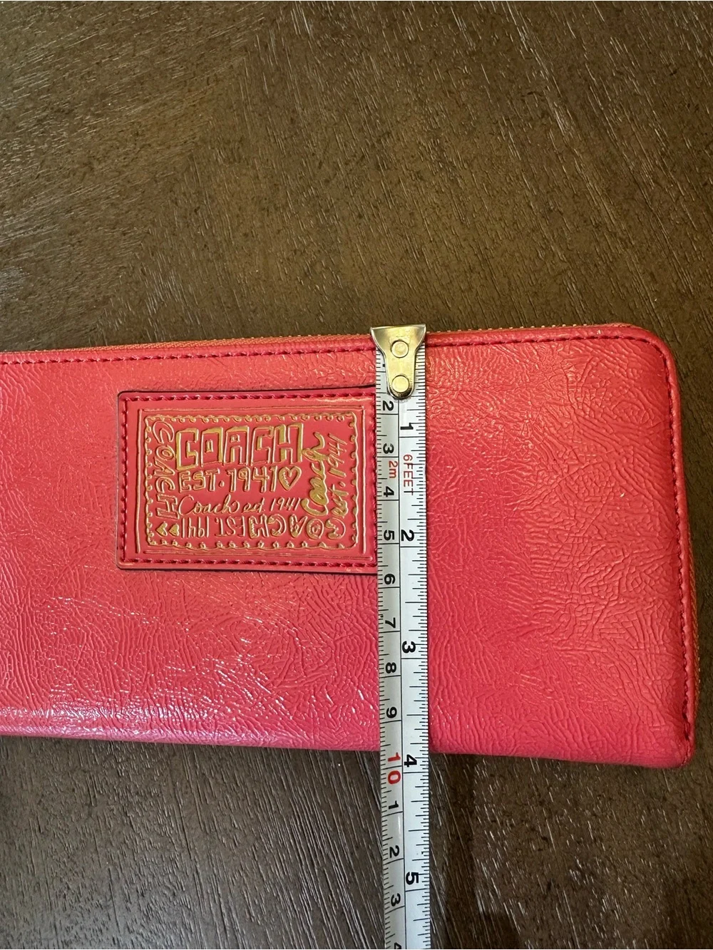 COACH Poppy Continental wallet- LOOK AT ALL PICS
